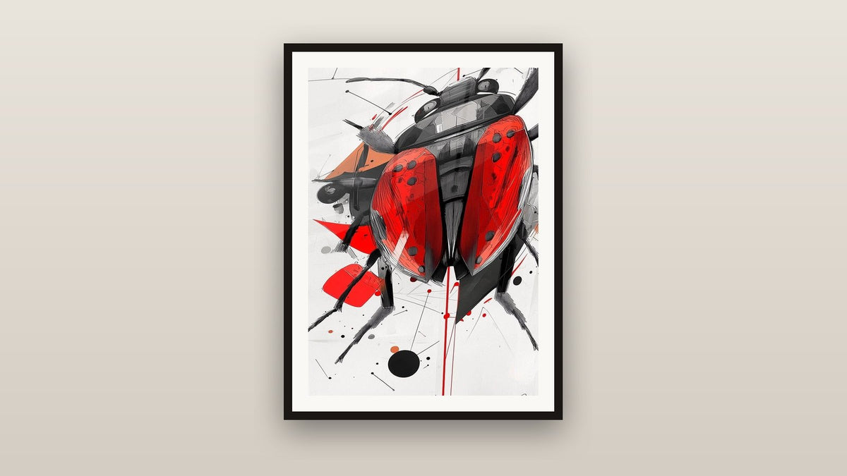 Tableau encadré sur un mur