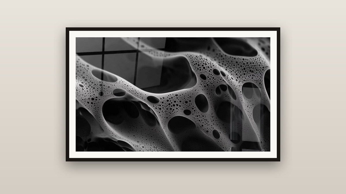 Tableau encadré sur un mur : Réseau Abyssal