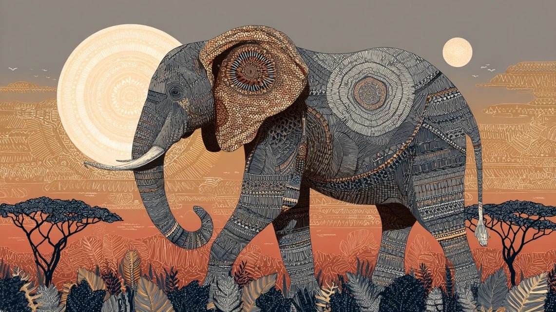 Quelle est l'évolution de l'éléphant dans l'iconographie africaine ?