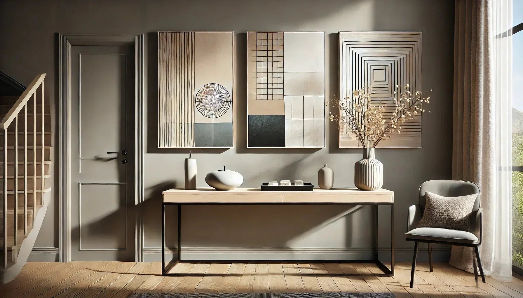 Quels sont les meilleurs tableaux abstraits modernes pour une entrée minimaliste élégante ?