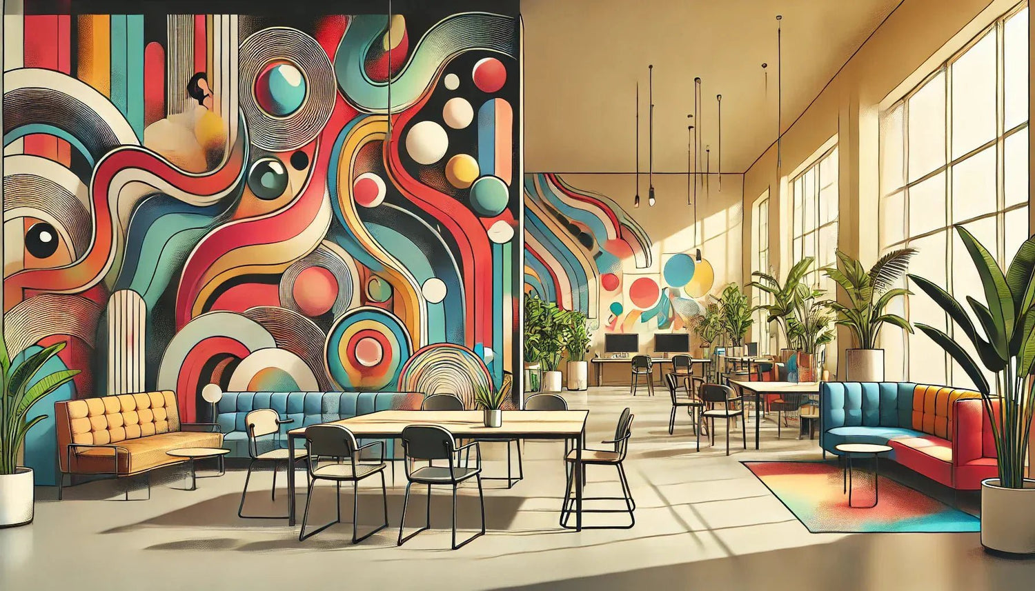 Quels tableaux peinture abstraits choisir pour dynamiser un espace de coworking ?