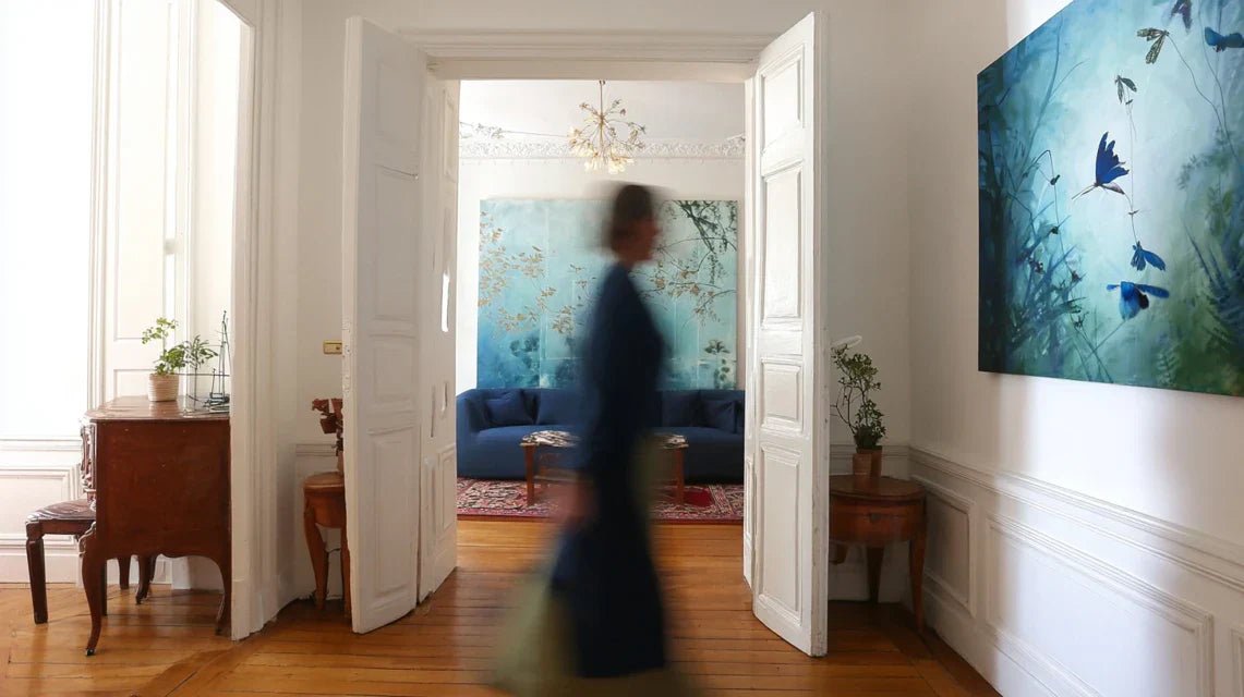 Ralentir chez soi : l’art mural comme déclencheur de sérénité