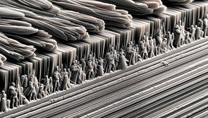 Macro photographie d'un papier coton qualité archive pour reproduction de croquis de mode, fibres visibles et qualité muséale