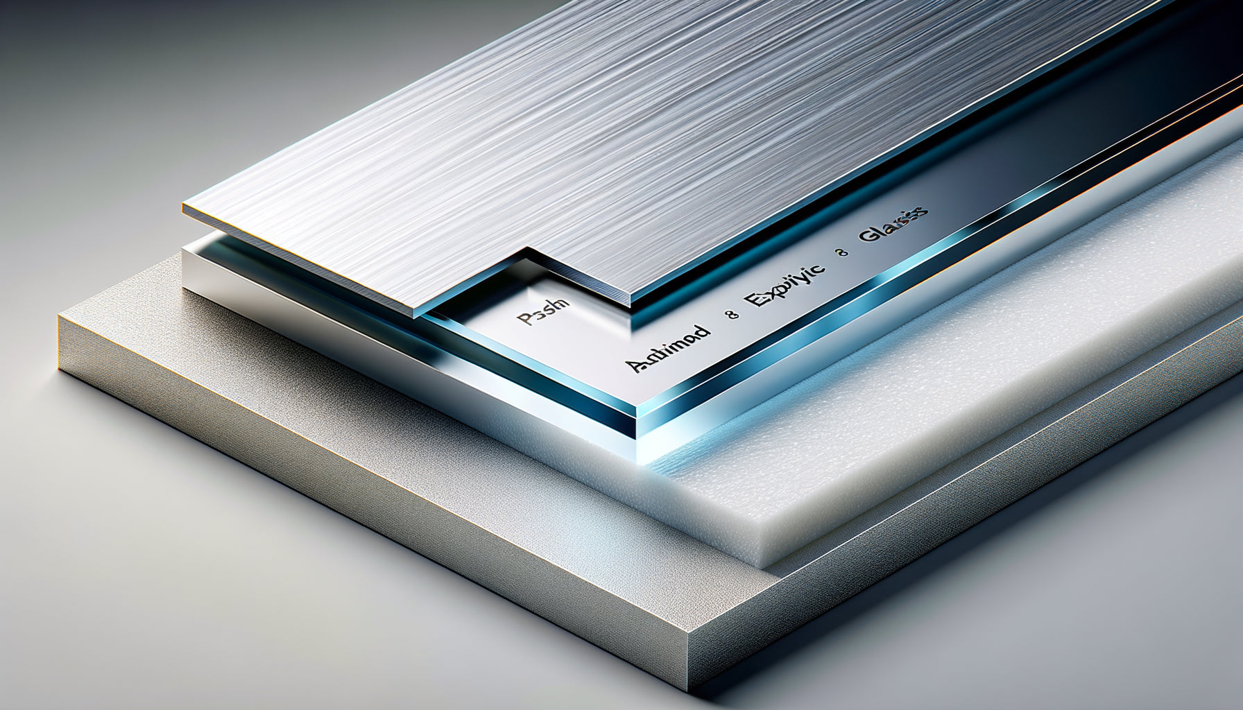 Comparaison détaillée de trois supports de tableaux techniques : aluminium dibond, acrylique et PVC expansé résistants aux variations thermiques