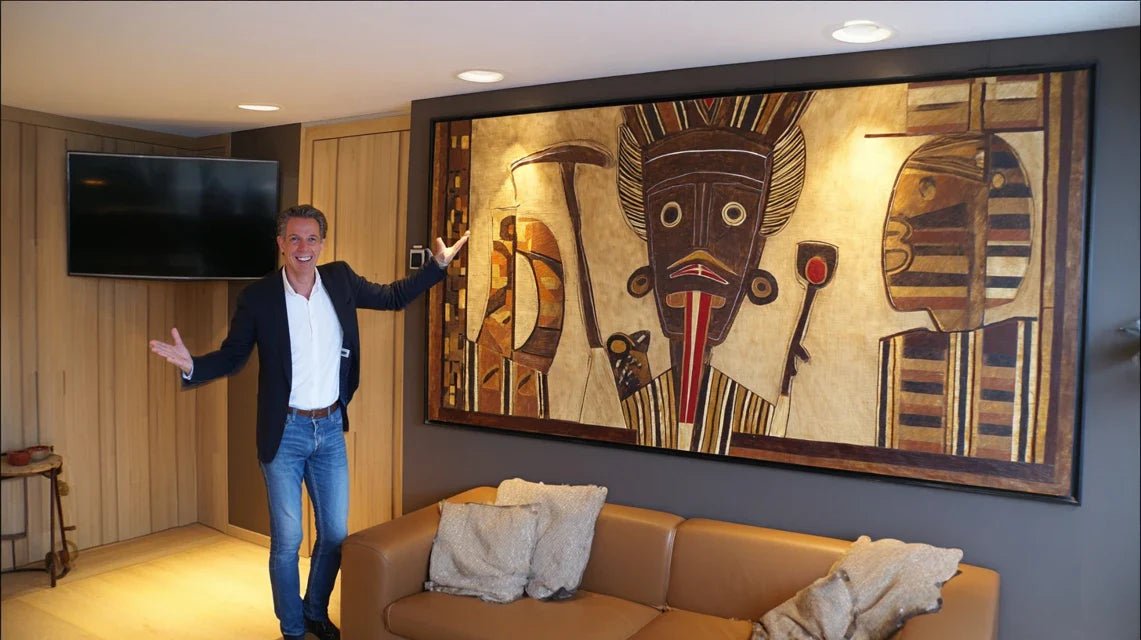 Symboles cachés dans l’abstraction murale contemporaine