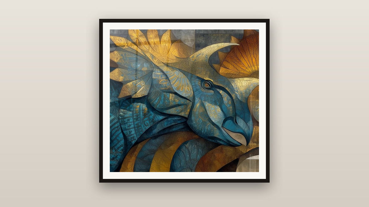 Quadro incorniciato su una parete