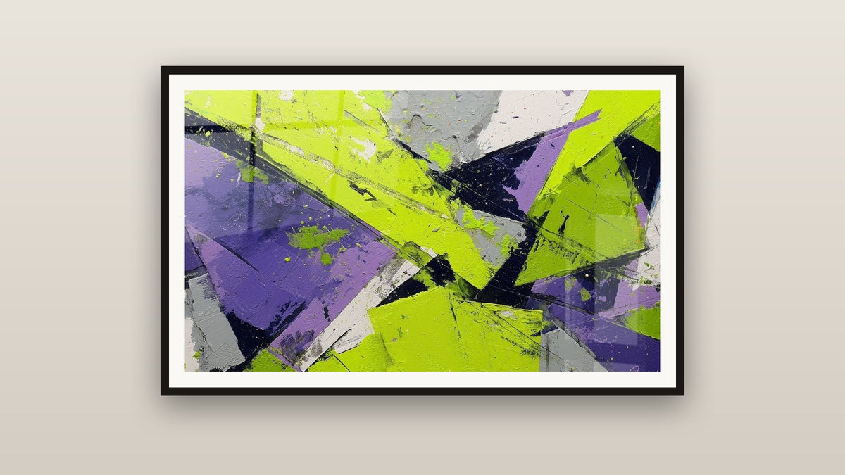 Tableau encadré sur un mur
