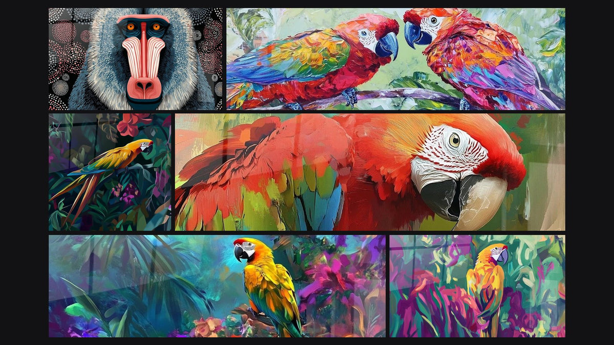 Cuadro de animales espectrales: simbolismo y arte fantástico
