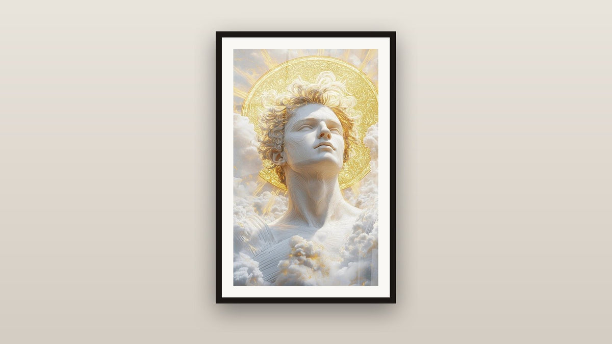 Tableau encadré sur un mur : Apollon N°1