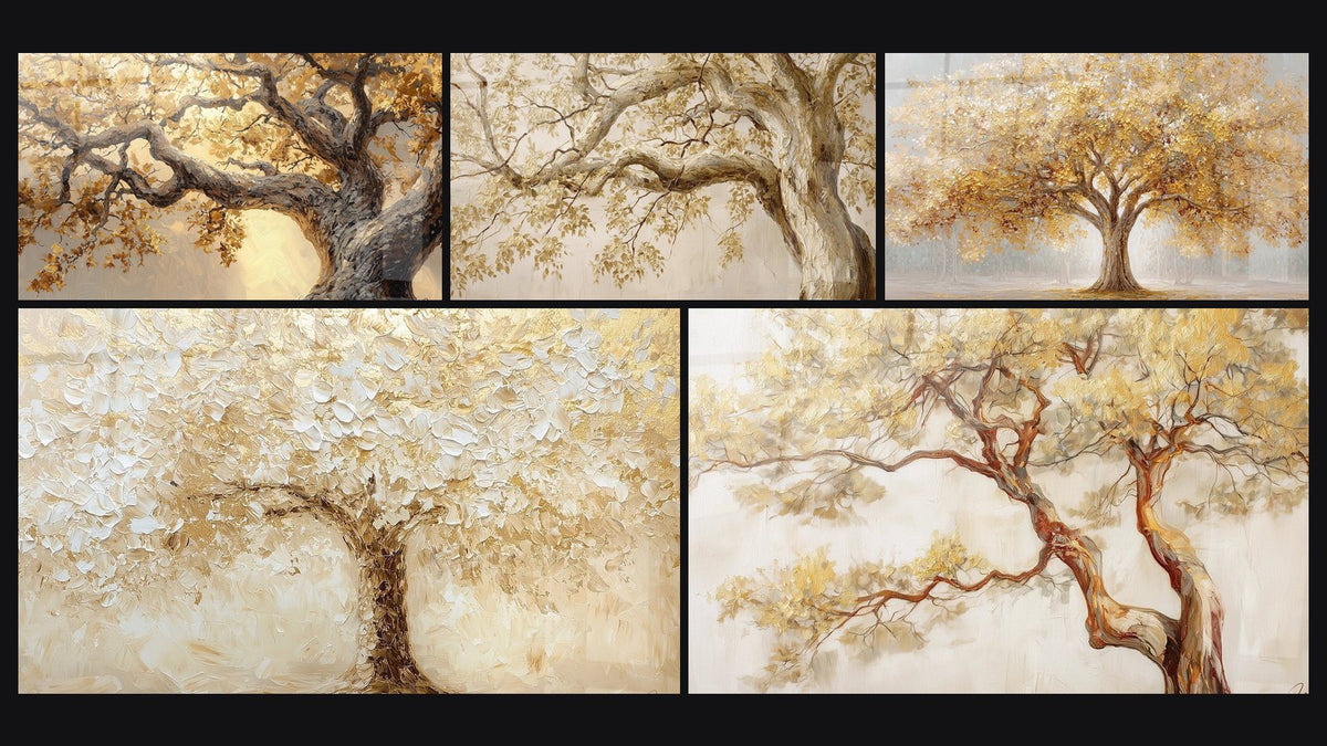 Mosaïque de cinq tableaux
