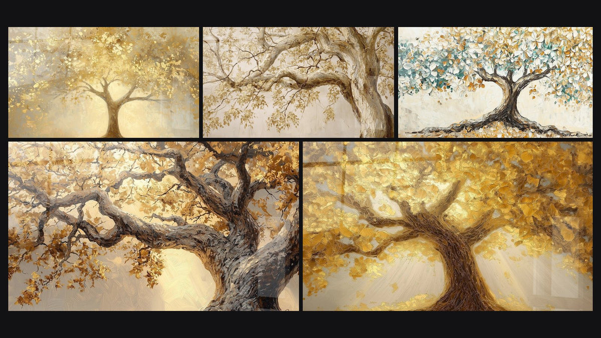Mosaïque de cinq tableaux