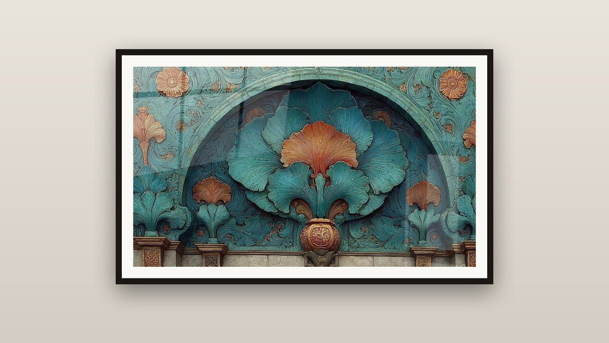 Tableau encadré sur un mur : Architecture Palais Aquatique