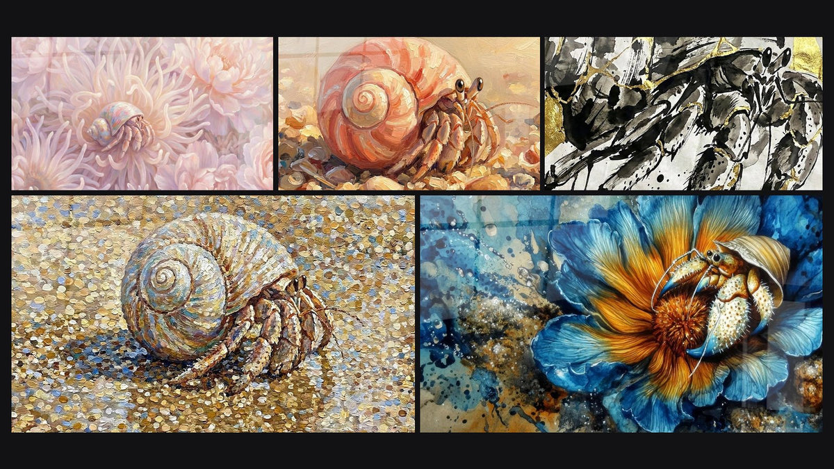 Mosaico de cinco cuadros
