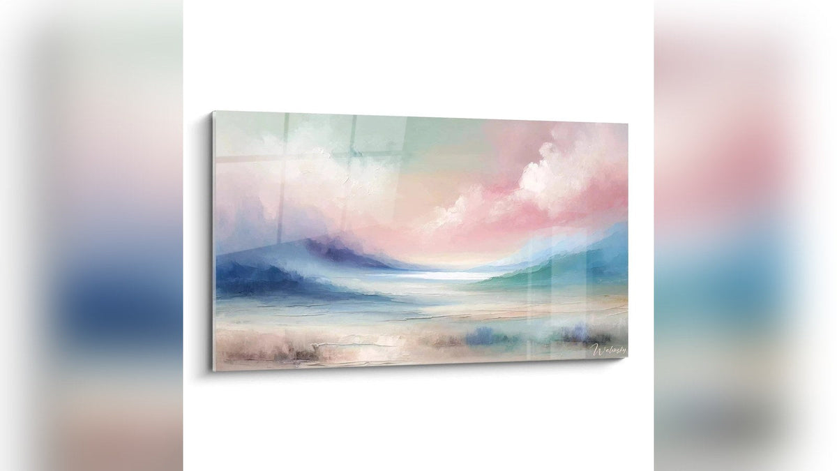 Cuadro enmarcado en una pared: Aurora Pastel