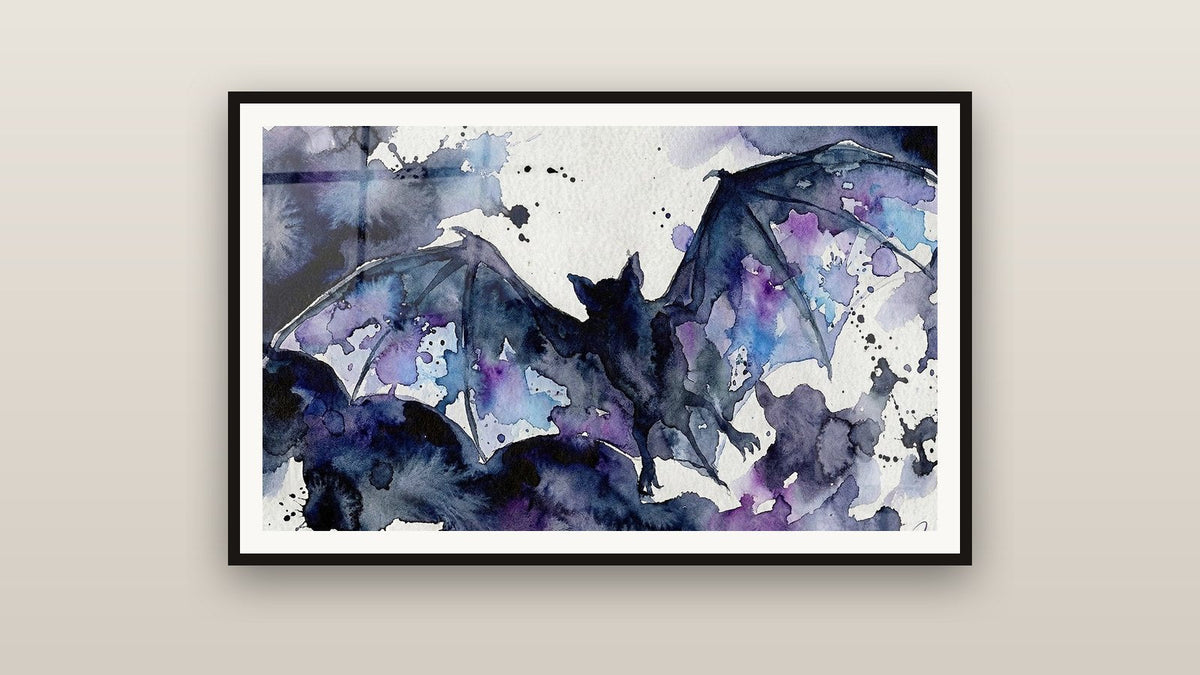 Framed painting on a wall