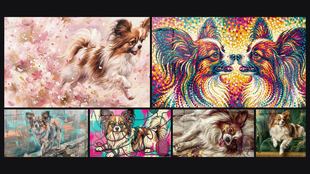 Mosaïque de six tableaux