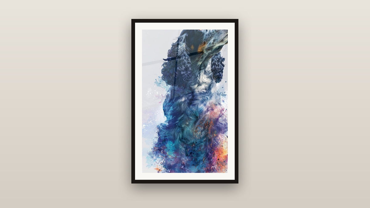 Quadro incorniciato su una parete