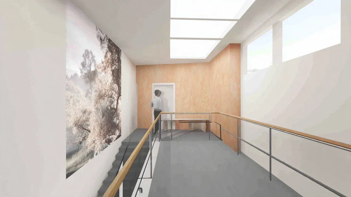 Tableau dans un espace de transition (palier, dégagement, zone d’attente)