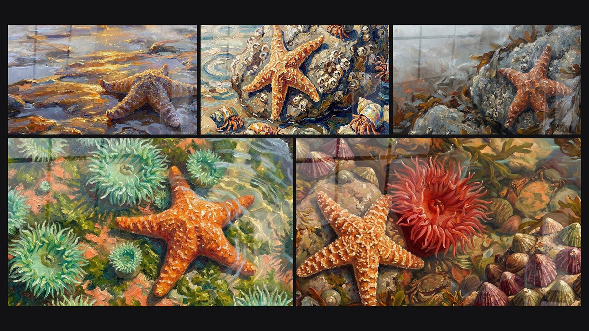Mosaico di cinque quadri