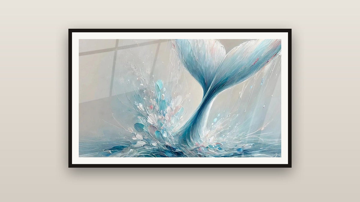Tableau encadré sur un mur : Le ballet marin
