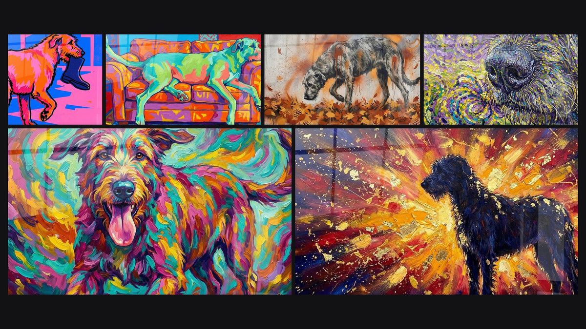 Mosaïque de six tableaux