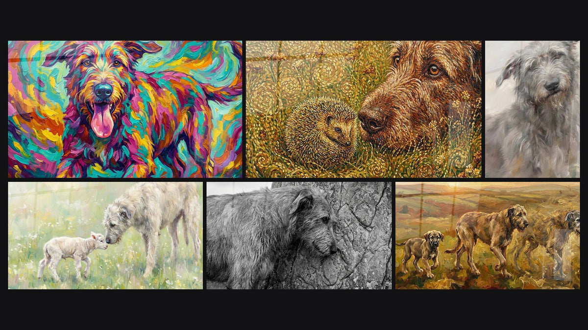 Mosaïque de six tableaux