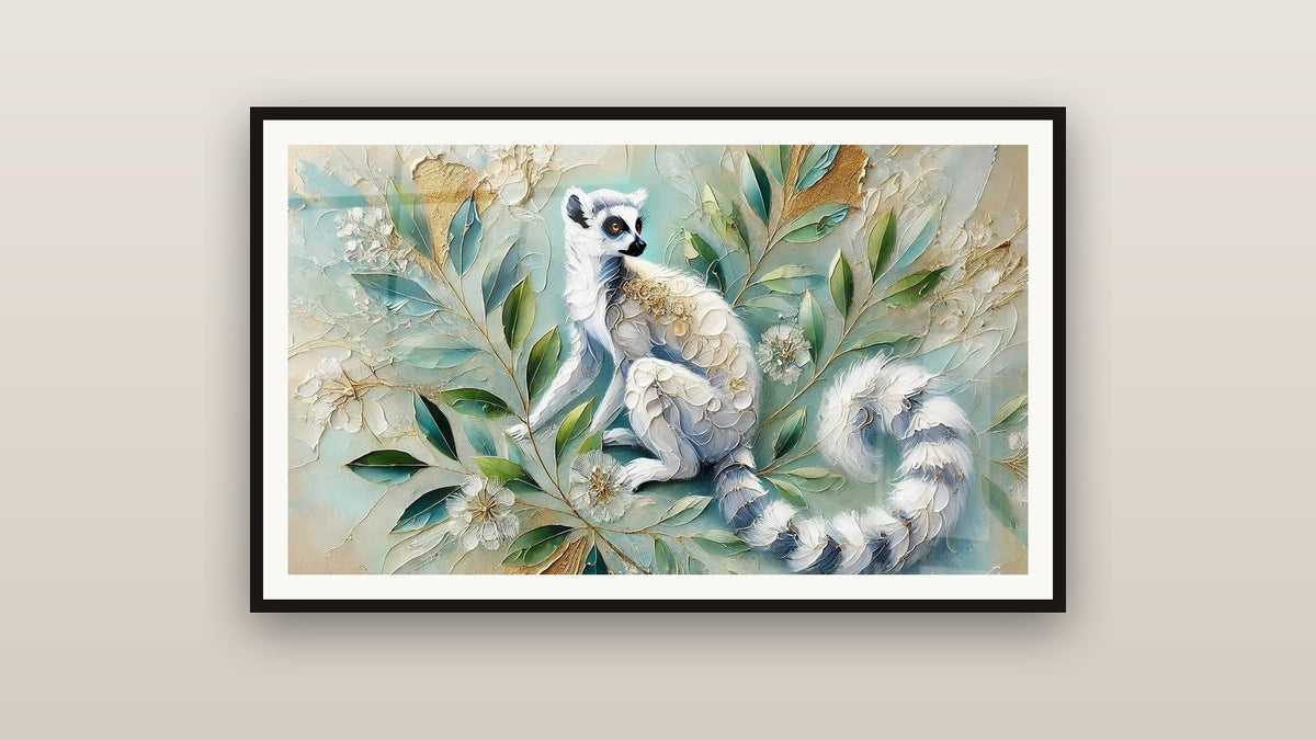 Tableau encadré sur un mur : Observateur Silencieux