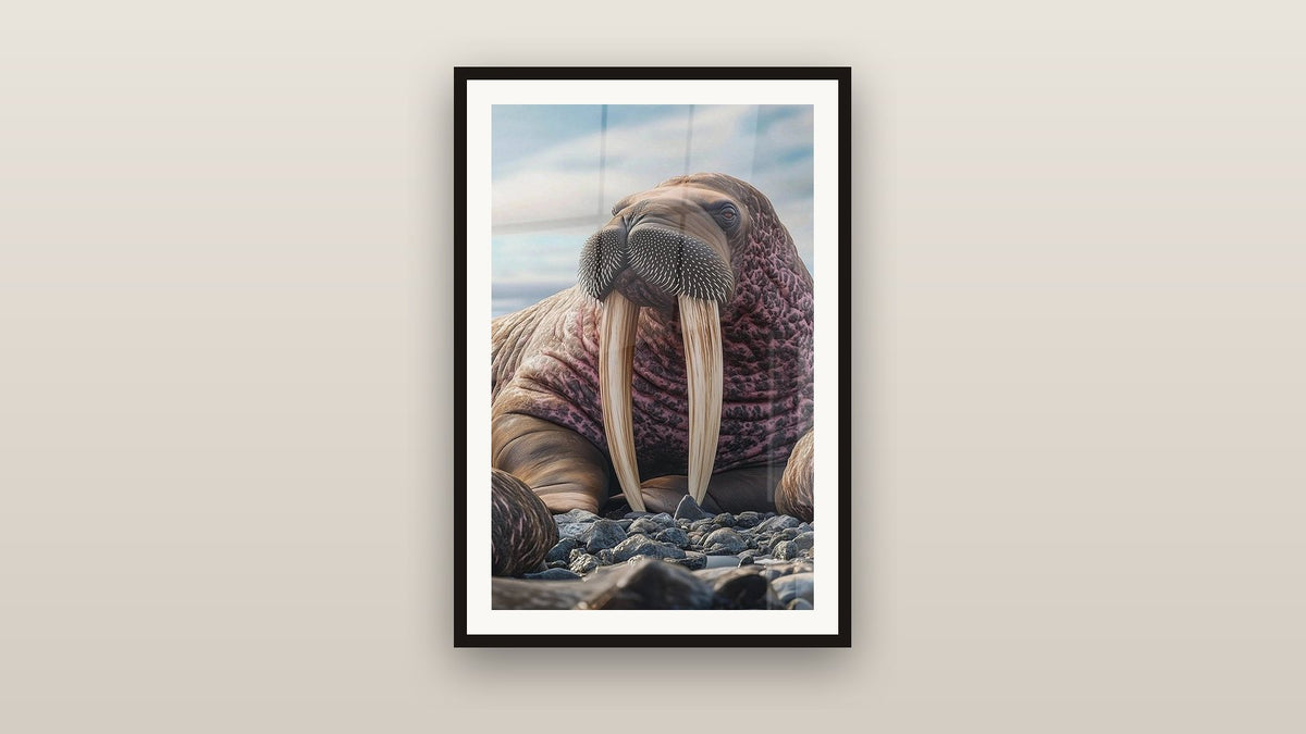 Quadro incorniciato su una parete