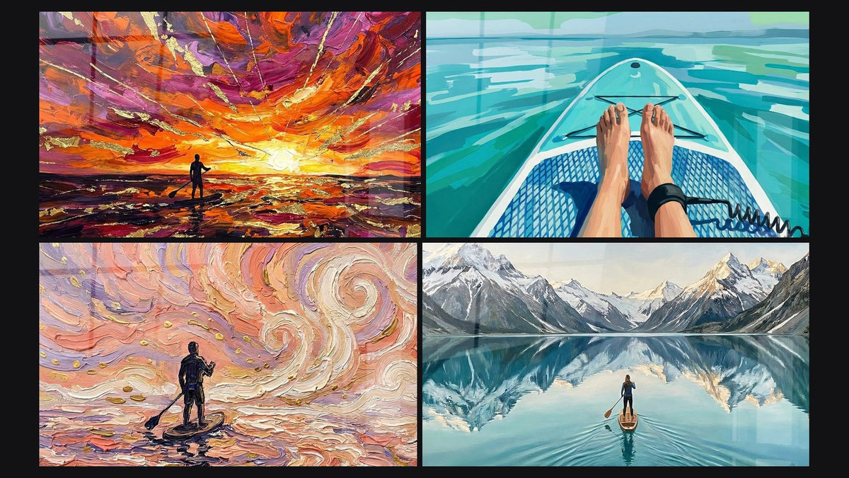 Mosaïque de quatre tableaux