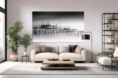 Comment intégrer un tableau noir et blanc dans un intérieur moderne