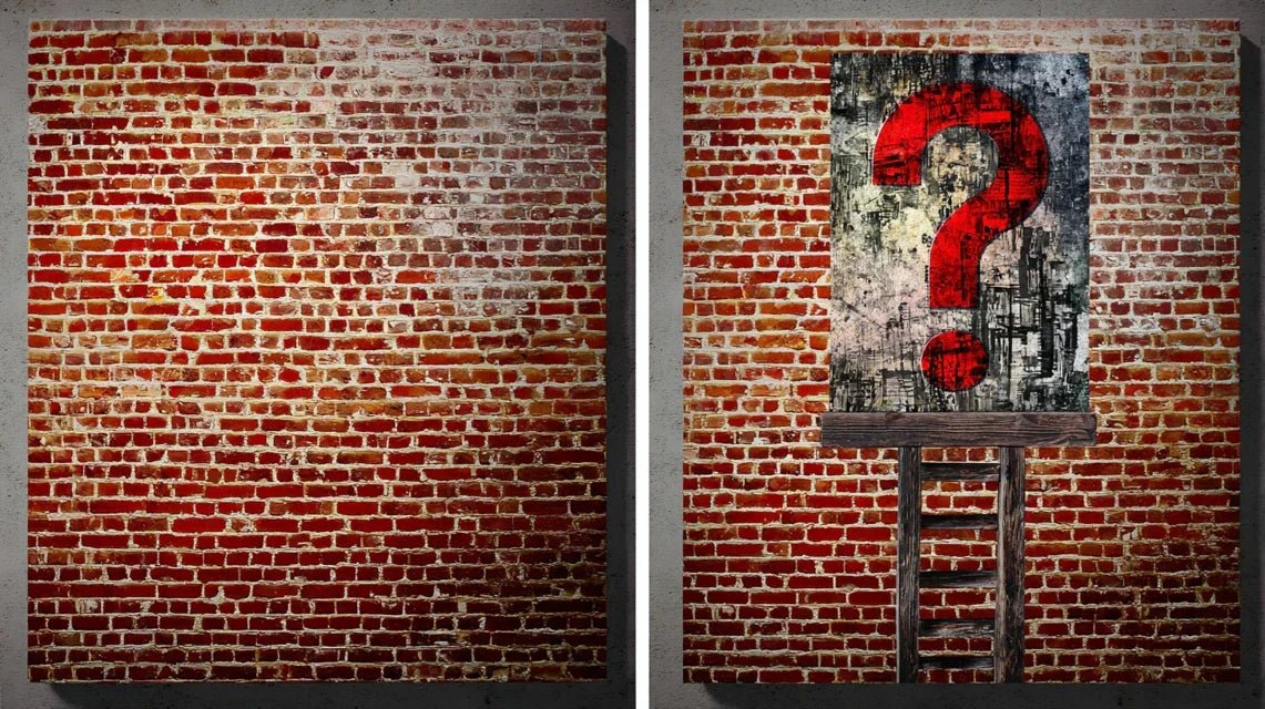 Tableau ou pas sur un mur en brique apparente ?