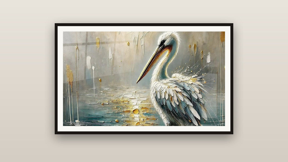 Tableau encadré sur un mur : Poésie des Eaux