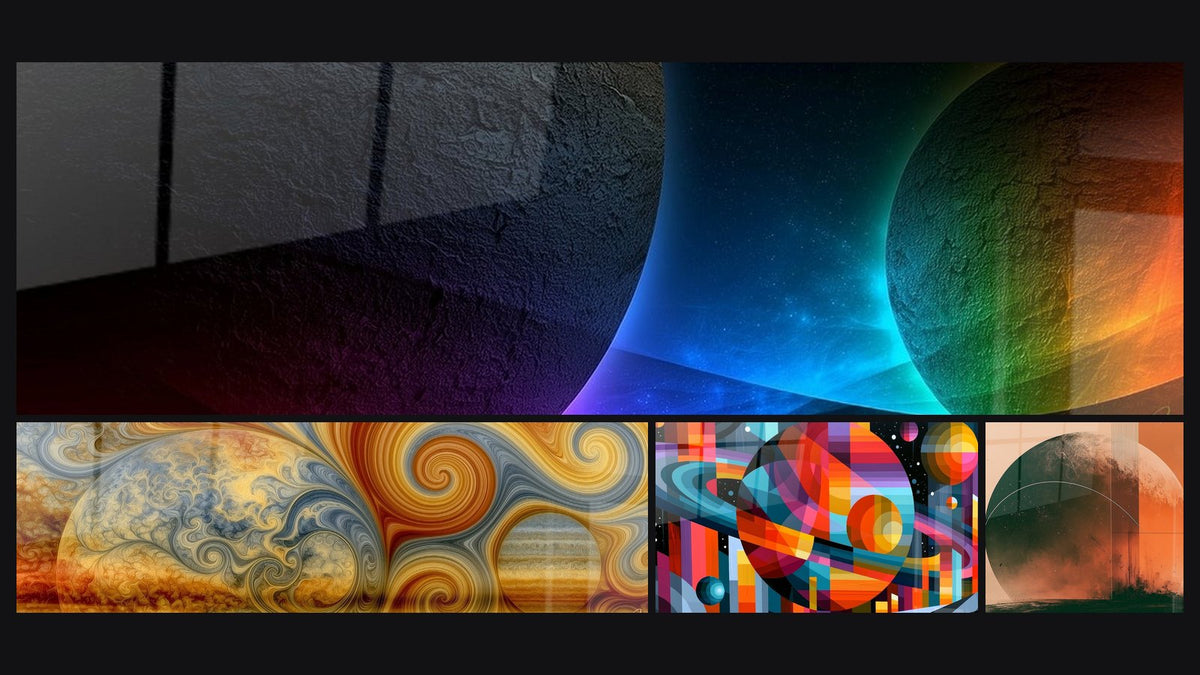 Mosaïque de quatre tableaux