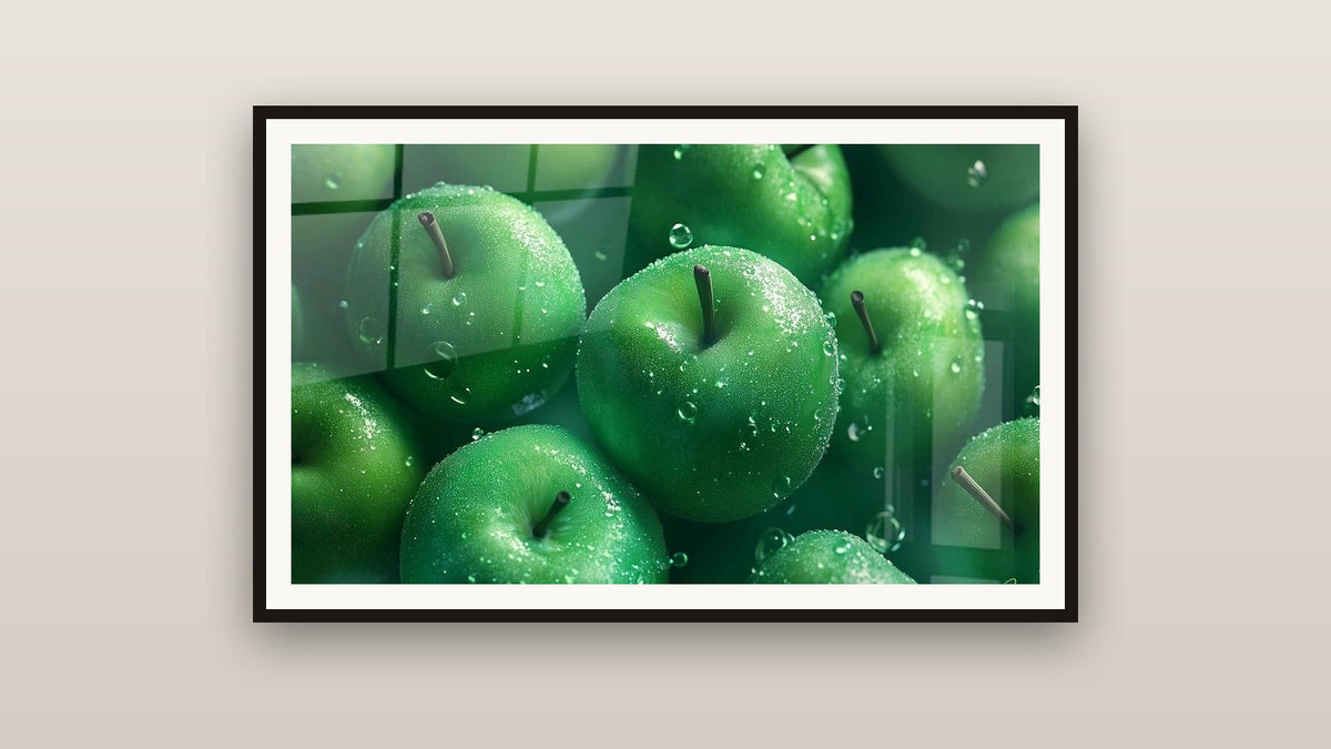 Tableau encadré sur un mur : Pomme N°2