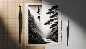 Comparaison entre tableau zen peint main avec texture authentique et impression lisse sans relief