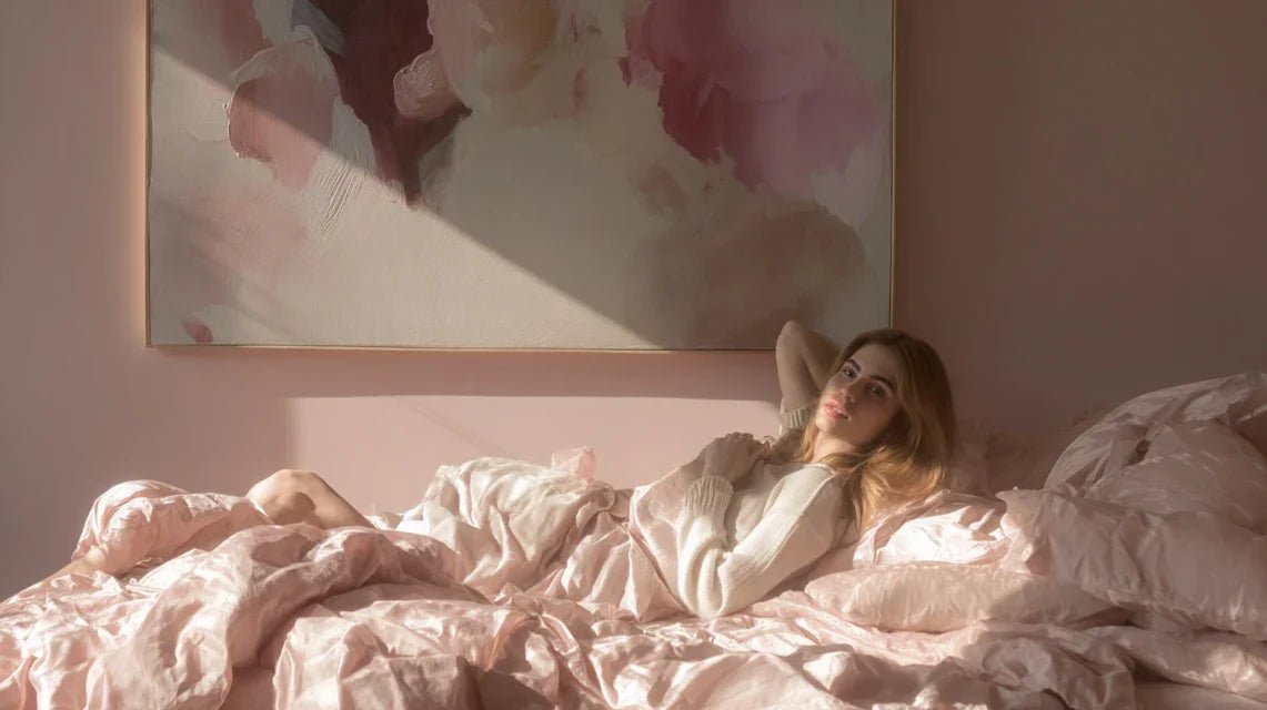 Tableaux doux et enveloppants pour une chambre féminine