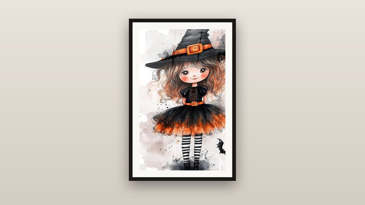 Tableau encadré sur un mur : Sorcière N°1
