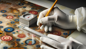 Test professionnel de résistance aux rayures sur vernis protecteur d'œuvre murale avec outil de duromètre