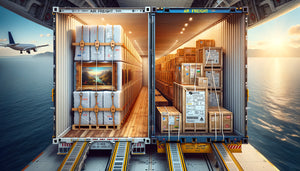 Comparaison transport aérien et maritime pour tableaux muraux vers les Antilles, emballage professionnel sécurisé