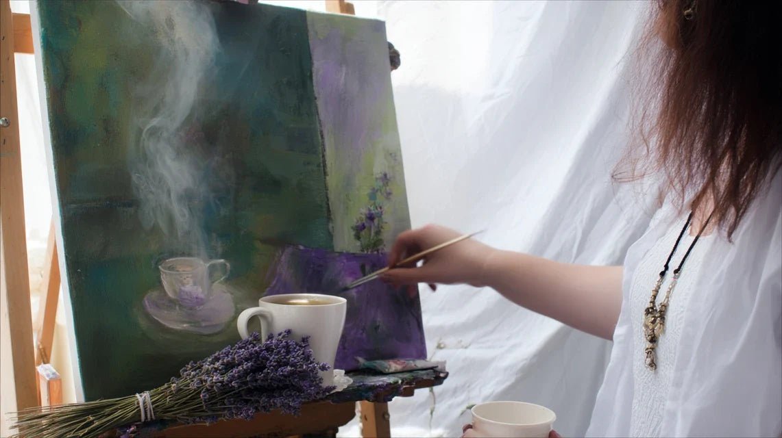 Un tableau inspiré par une odeur : thé, lavande, forêt…
