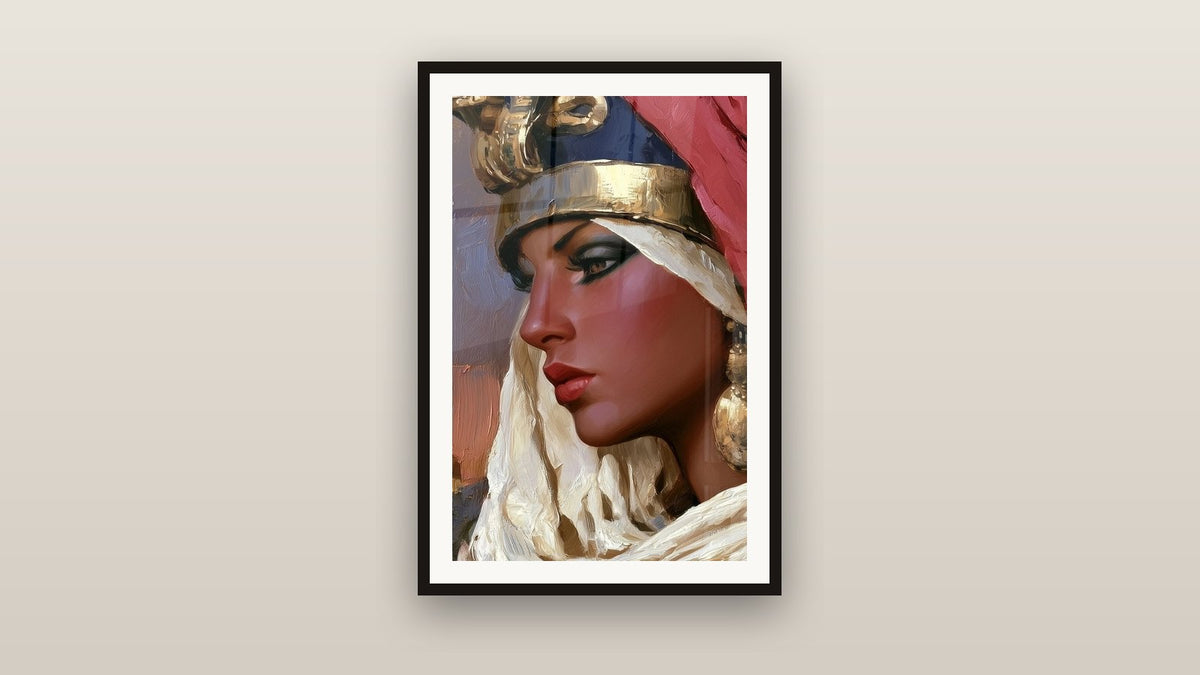 Framed painting on a wall