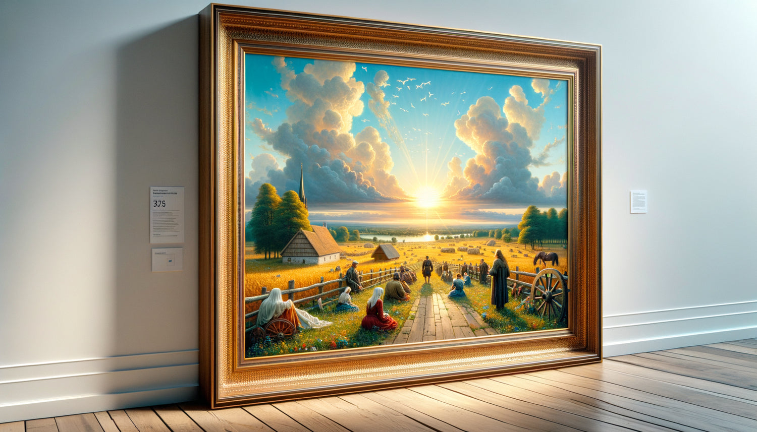 Peinture encadrée protégée par verre anti-UV museum préservant couleurs vibrantes et transparence cristalline