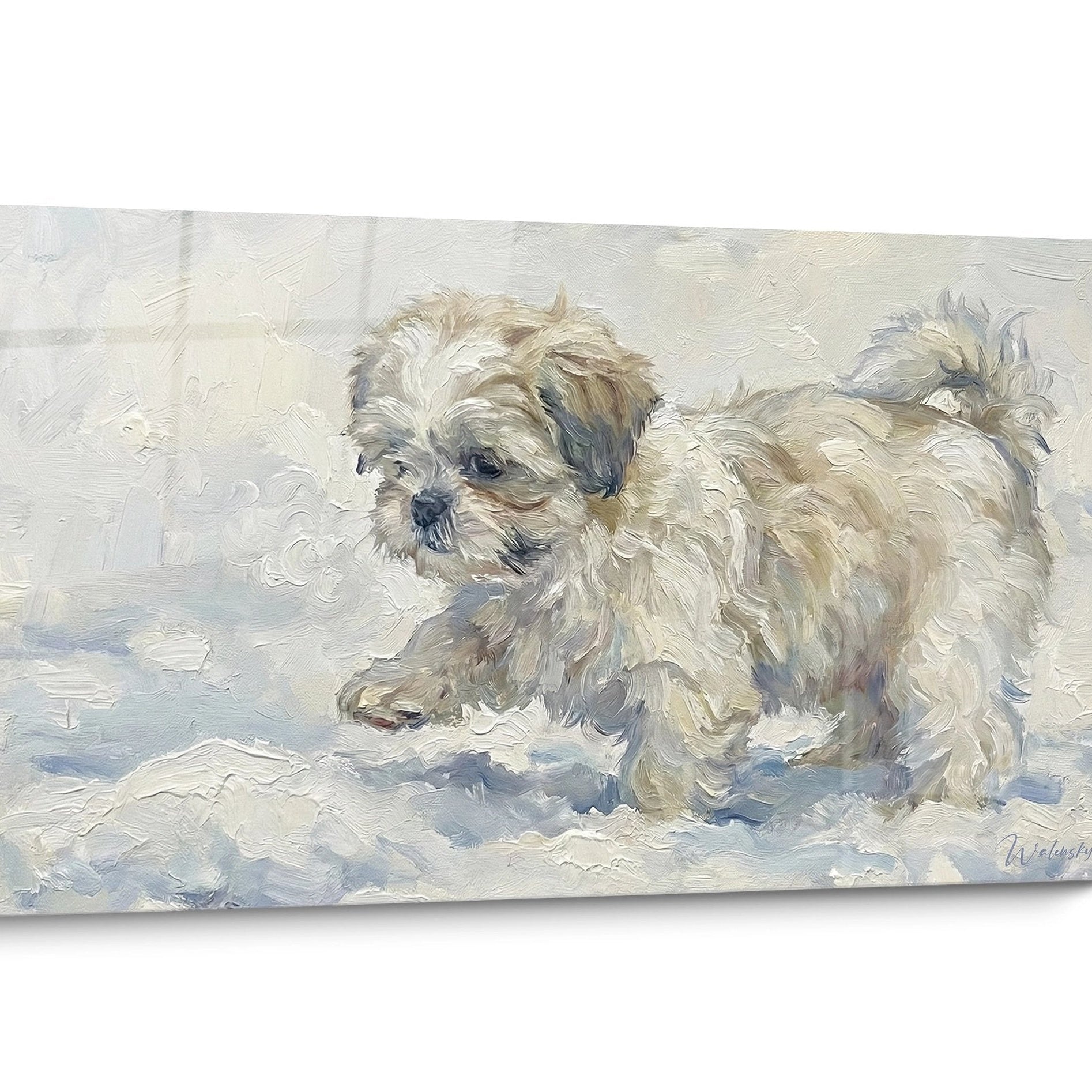 Tableau chien Shih Tzu Portrait