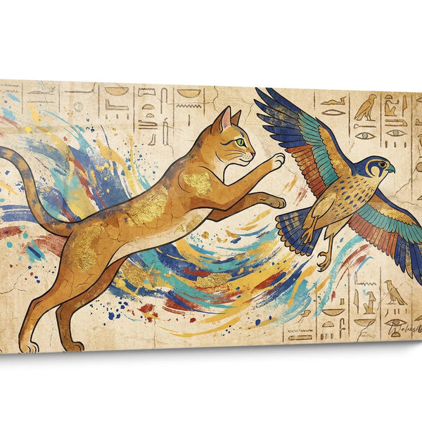 Tableau chat Egyptian Mau Antique