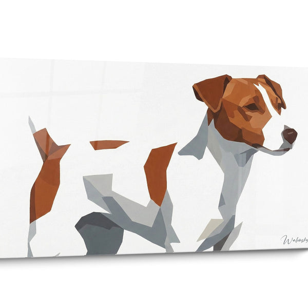 Tableau chien Jack Russel Terrier Géométrique