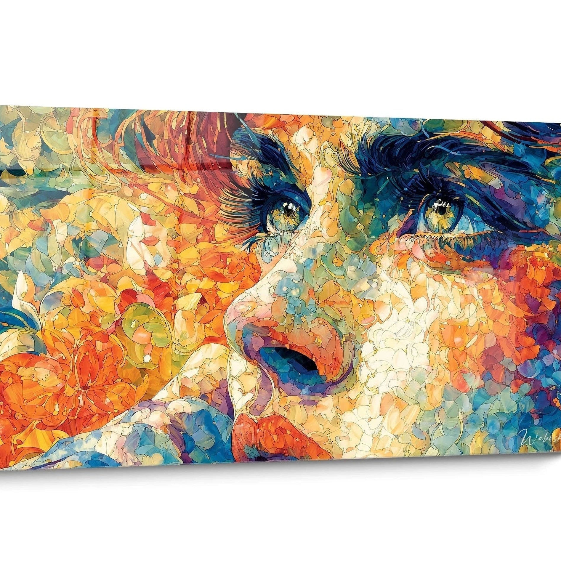 Tableau Pointillisme Portrait
