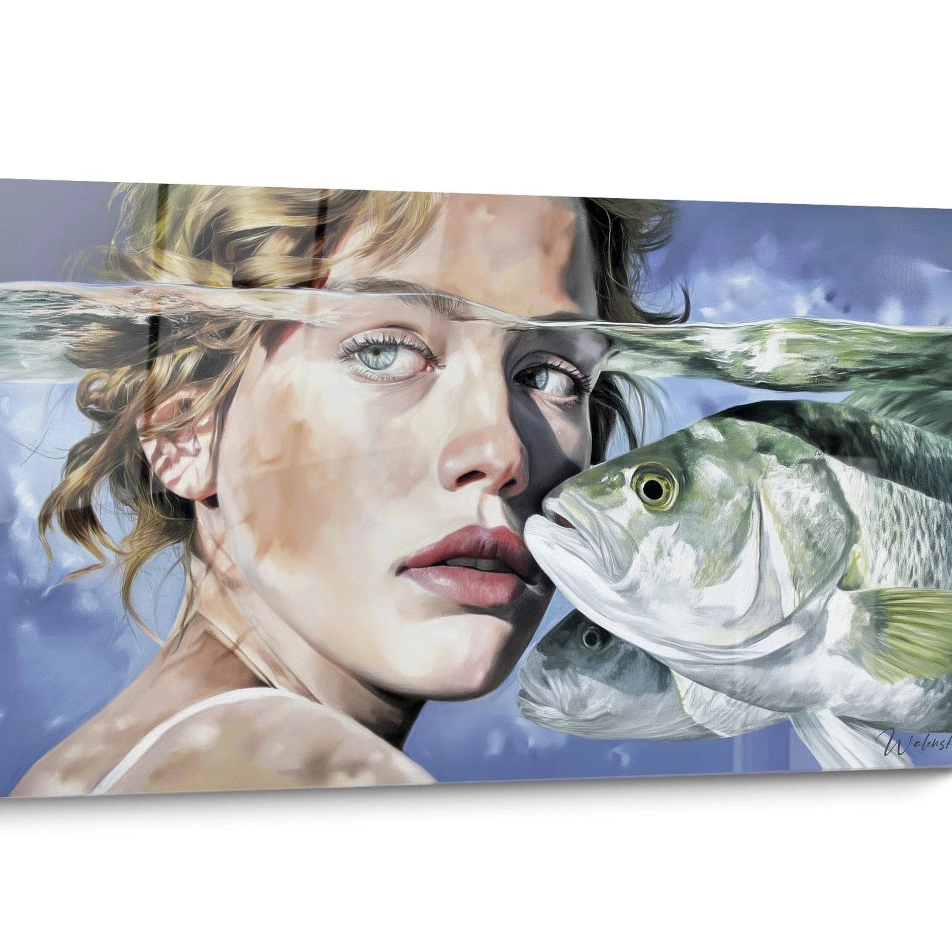 Tableau Hyperréalisme Bleu