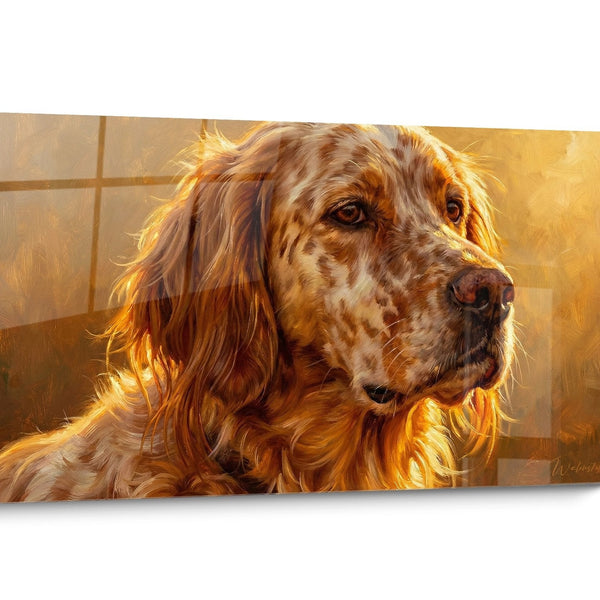 English Setter Dog Portrait Wall Art