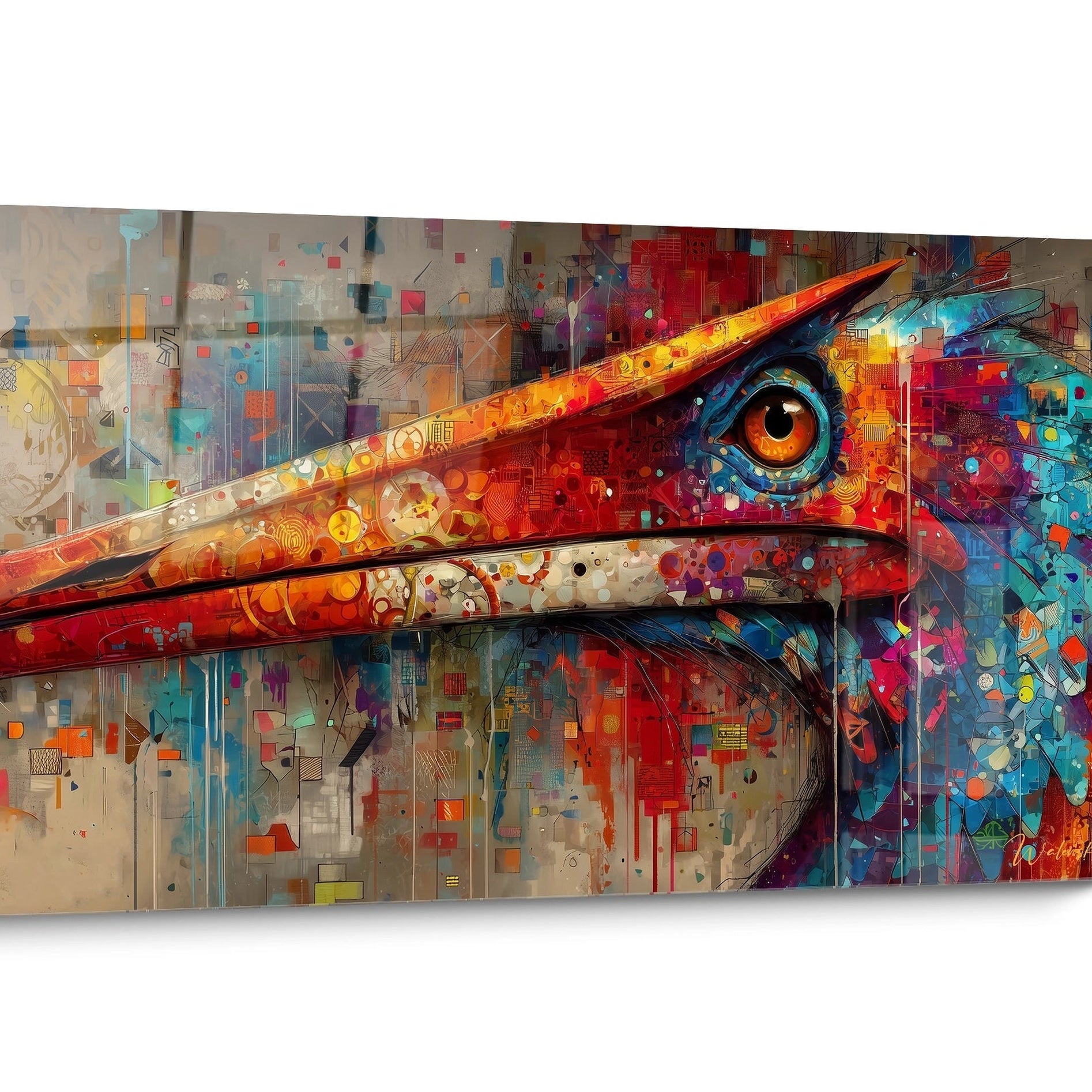 Tableau Quetzalcoatlus Abstrait