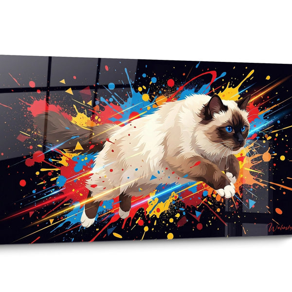 Tableau chat Birman Pop Art